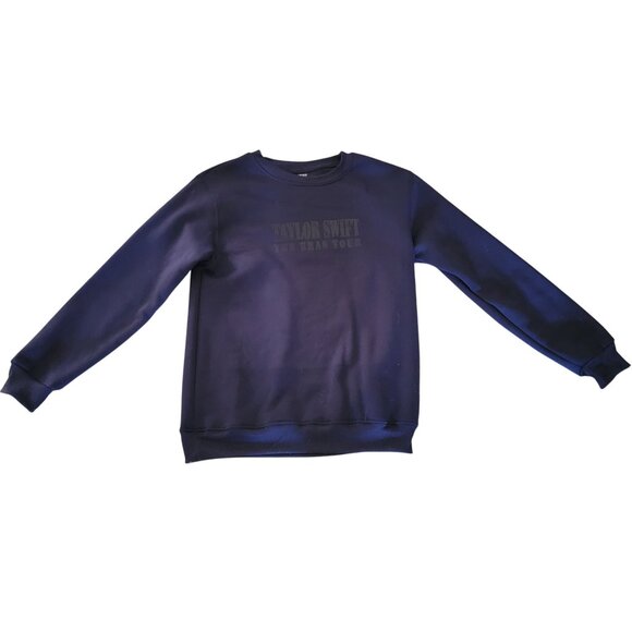 Taylor Swift The Eras Tour 2023-2024 Crewneck Sweatshirt L Navy Made In Egypt - Picture 6 of 6